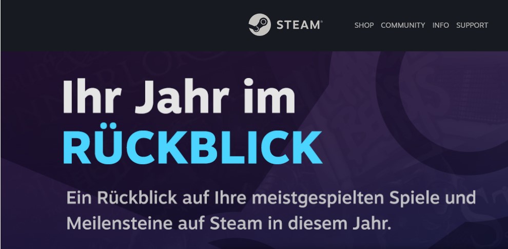 Steam Replay: der persönliche Gamer Jahresrückblick